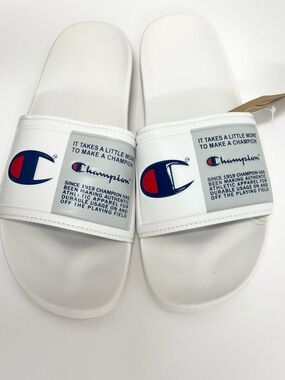 (NEW) Champion SLIDE - IPO JOCK WHITE - Men size 10